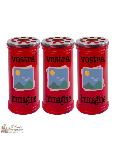 Votive red candle