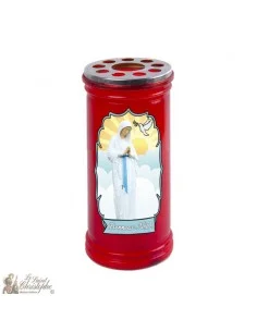 Bougie rouge votive personnalisable