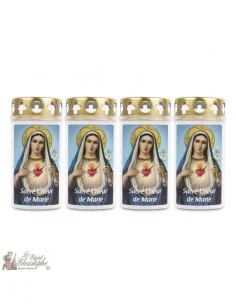 Candela Sacro Cuore di Maria - 4 pezzi