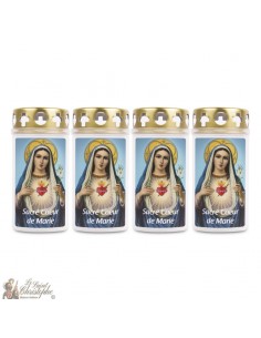 Vela Sagrada Corazón de María - 4 piezas