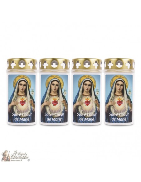 Vela Sagrada Corazón de María - 4 piezas