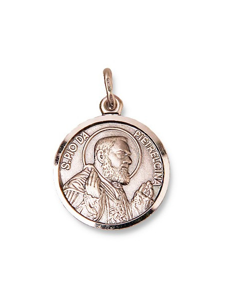 Padre Pio medaille - Zilver 925