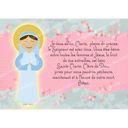 Carte aimantée prière - format postal