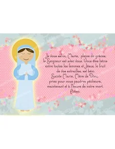 Carte aimantée prière - format postal