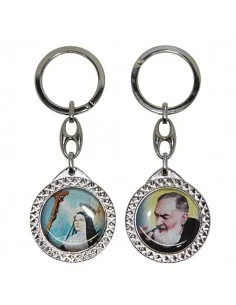 Llavero Santa Rita con Padre Pío