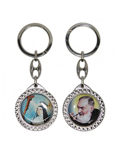 Portachiavi e magnete Padre Pio