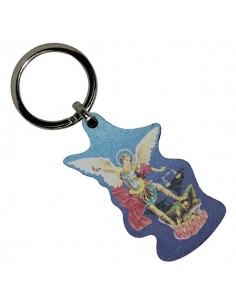 Keychains of the appearance of Lourdes in wood