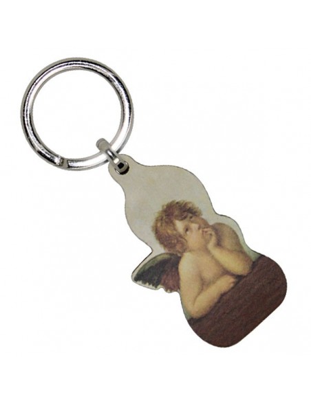 Porte-clés Petit Jésus de Prague en bois