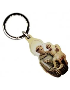 Porte-clés Petit Jésus de Prague en bois