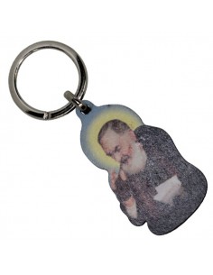 Porte-clés Petit Jésus de Prague en bois