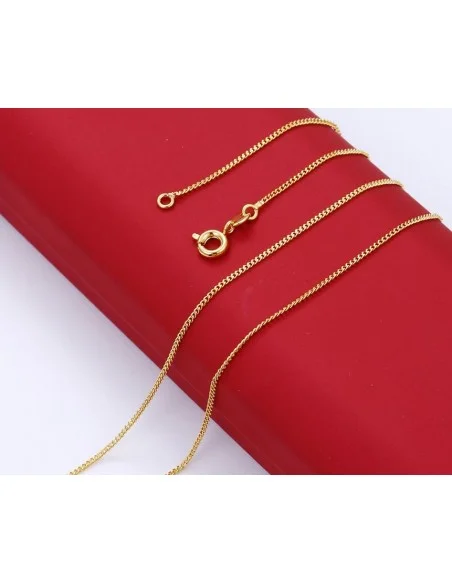 Gold plated chain 24 k - 45 cm
