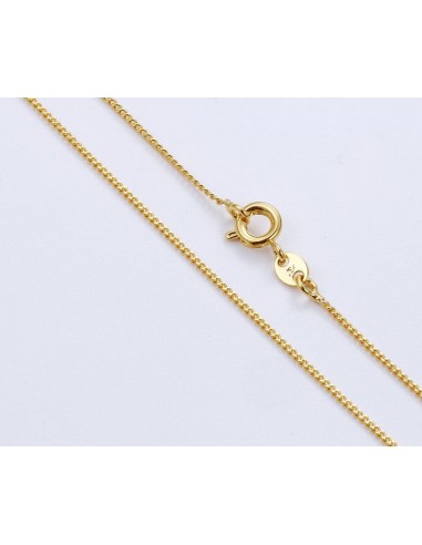 Vergulde ketting 24 k - 45 cm