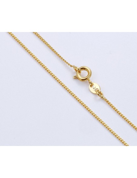 Gold plated chain 24 k - 45 cm