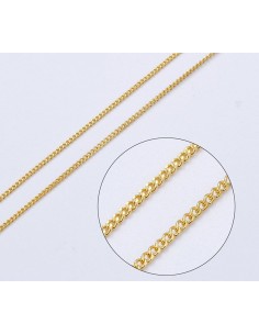 Vergulde ketting 24 k - 45 cm