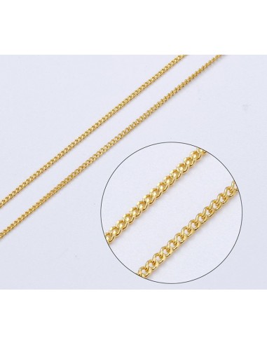 Vergulde ketting 24 k - 45 cm