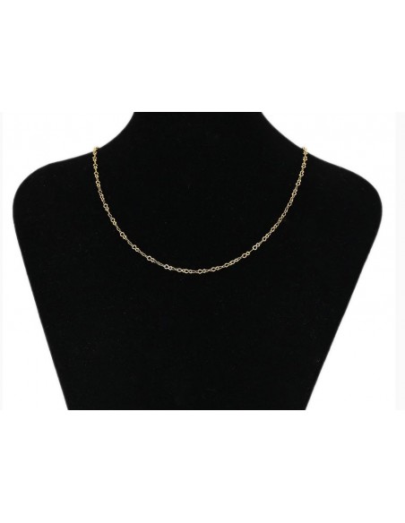 Vergulde ketting 24 k - 43 cm