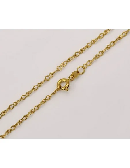Catena placcata oro 24 k - 43 cm