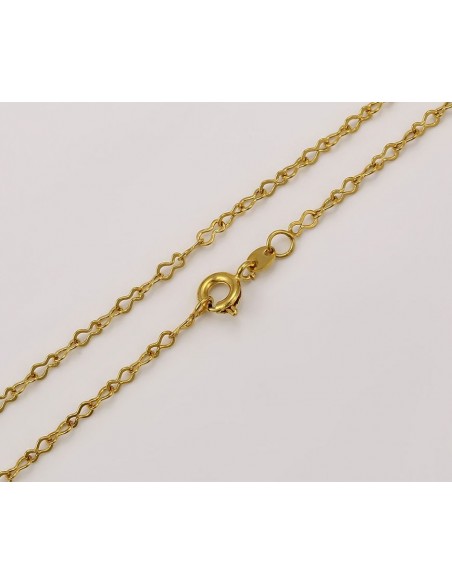 Chaîne plaqué or 24 k - 43 cm