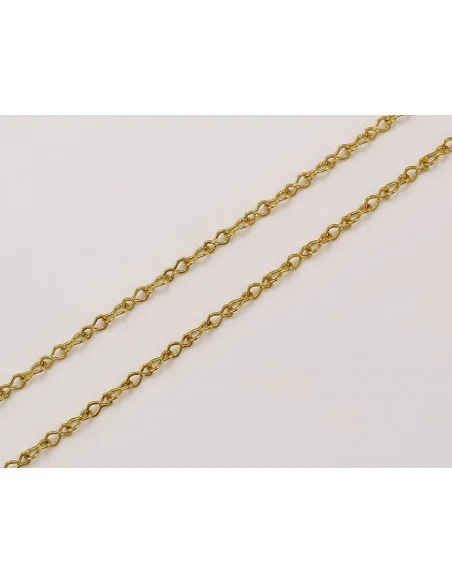 Catena placcata oro 24 k - 43 cm