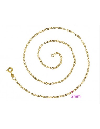 Gold plated chain 24 k - 43 cm