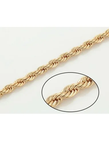 Vergoldete Kette 24 k - 50 cm