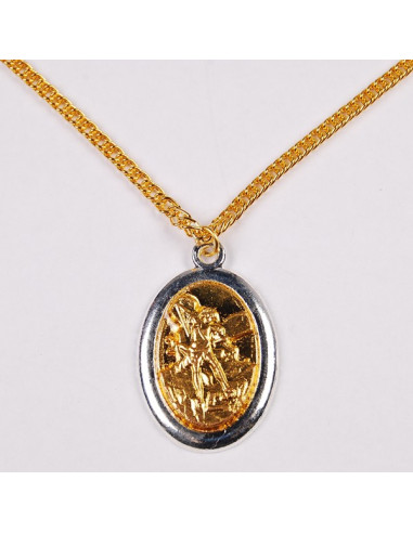 Lot De Médailles Saint Michel Archange Avec Vierge Immaculée Au Dos - Médaille Religieuse Aluminium