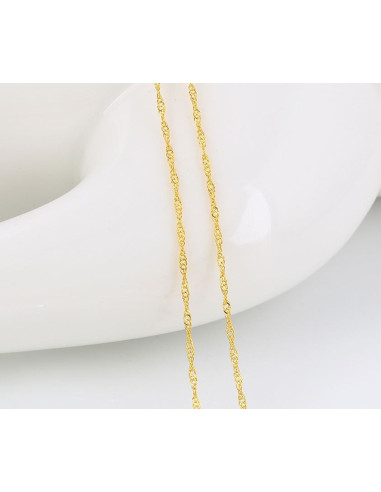 Vergoldete Kette 24 k - 45 cm