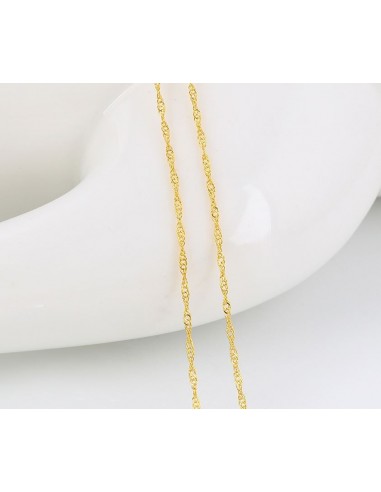 Vergulde ketting 24 k -45 cm