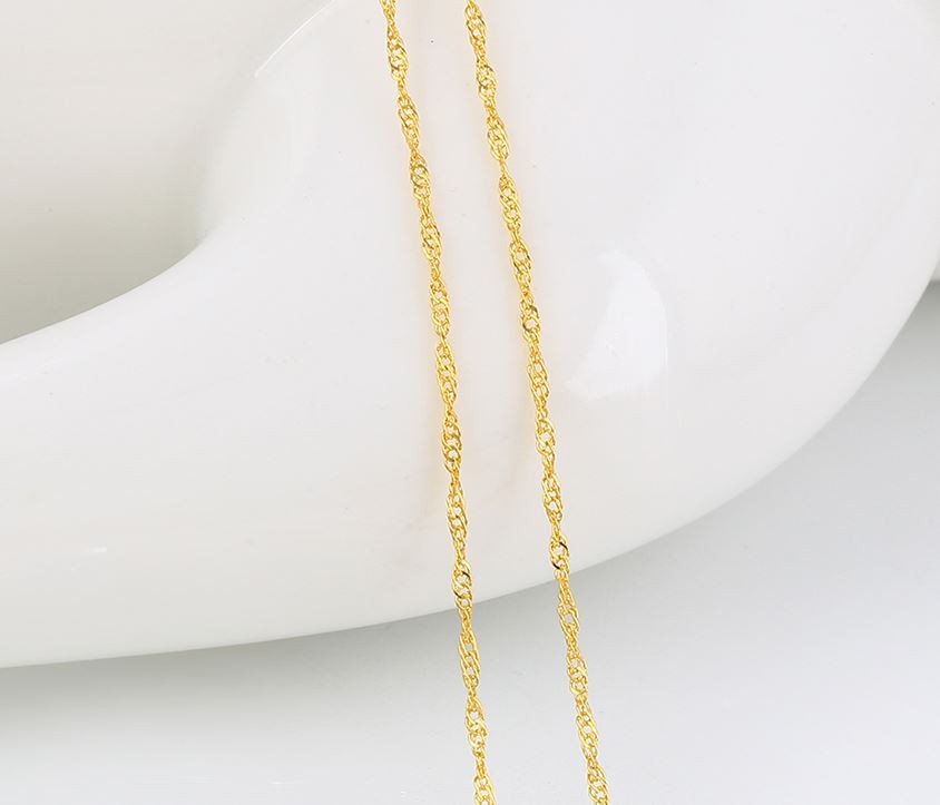 Gold Plated Chain 24 K 45 Cm