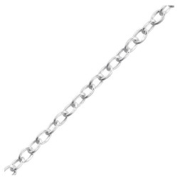 Ronde schakelketting van sterling zilver van 81 cm