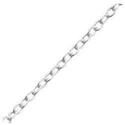 81cm Sterling Silver Round Link Chain