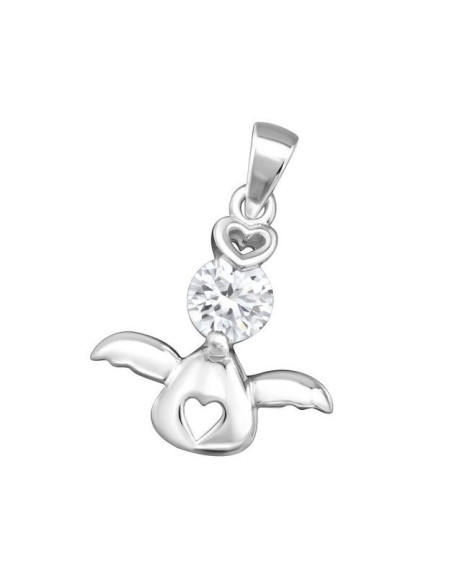 colgante angel strass - plata 925