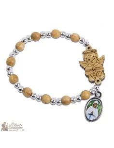 Pulsera de madera ten Angel - personalizable