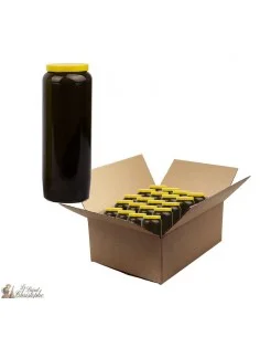 Bougies de neuvaine noir - carton 20 pièces