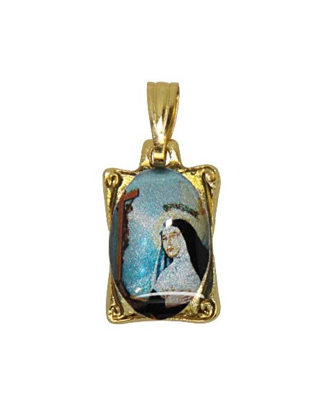 Medalla Virgen Milagrosa Rectangular