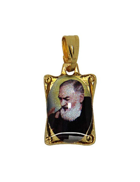 Padre Pio Rectangular Medal