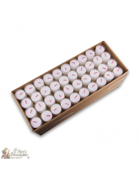 Nightlight candles - white 120 pieces