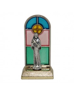 Heilige Rita, Glasmalerei-Statue