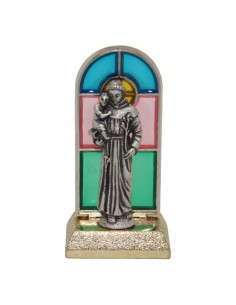Statue Saint Antoine vitrail - 6,7 cm