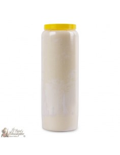 White novena candle