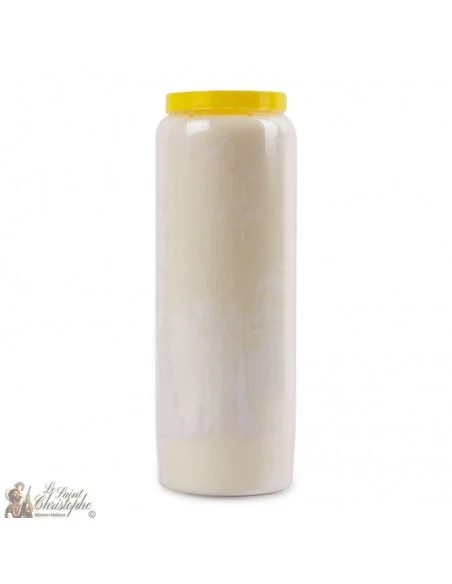 White novena candle