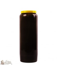 Black novena candle