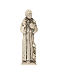Statua in miniatura di San Francesco d'Assisi - 2,5 cm