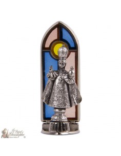 Jezus van Praags standbeeld in loodraam - 6,7 cm