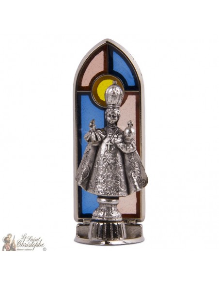 Jésus de Prague statue vitrail