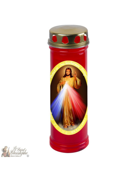 Bougie cimetière Christ Miséricordieux